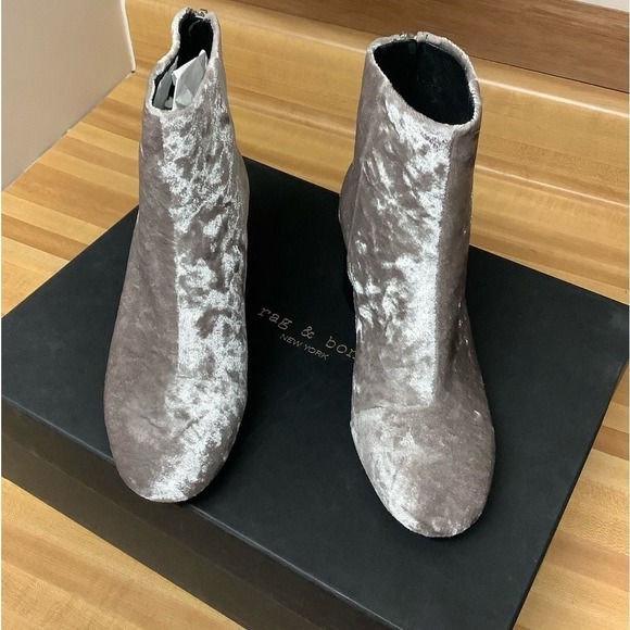 Rag and bone Dove Velvet‎ Drea boots size 5 - Picture 1 of 9